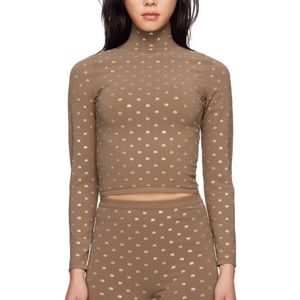 NEVER WORN! Alexander Wang Taupe Hotfix Turtleneck